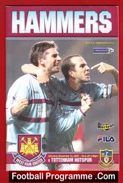 West Ham United v Tottenham 2001