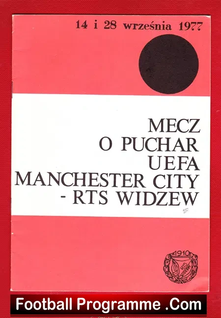 Widzew Lodz v Manchester City 1977 – UEFA Cup Poland