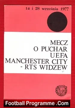 Widzew Lodz v Manchester City 1977 – UEFA Cup Poland