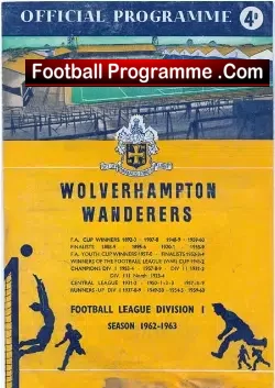 Wolves Wolverhampton v Ipswich Town 1963