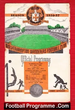Wolves Wolverhampton v Manchester United 1957 – to clear