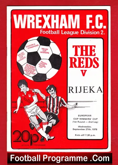 Wrexham v Rijeka 1978 – Croatia ECWC