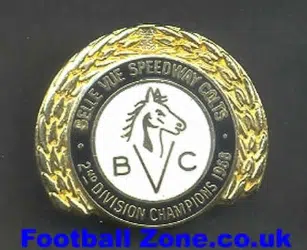 Belle Vue Aces Speedway Badge 1968 Champions
