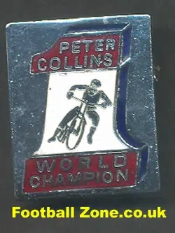 Peter Collins World Champion Speedway Badge Belle Vue