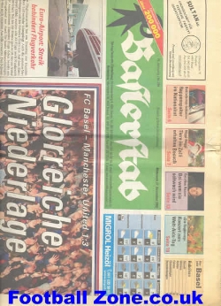 Basel v Manchester United 2002 – Newspaper Issue 2