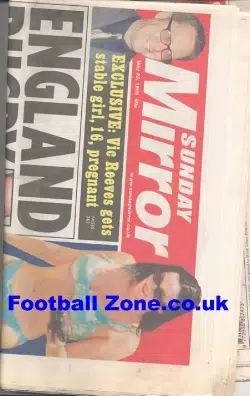 The Mirror Newspaper May 1999 Man Utd Treble Season Issue
