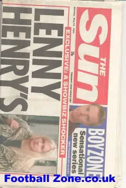 The Sun Newspaper May 1999 Man Utd Treble Season Issue
