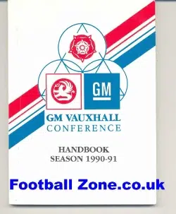 Vauxhall Conference Handbook 1990 – 1991