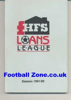 HFS Loans League Handbook 1991 - 1992