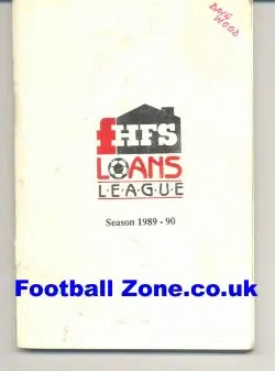 HFS Loans League Handbook 1989 - 1990
