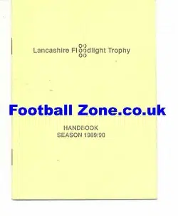Lancashire Floodlight Trophy Handbook 1989 - 1990
