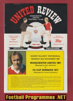 Manchester United v Notts County 1981 - Sammy McIlroy