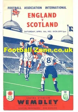 England v Scotland 1953 - Plus Articles