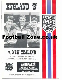 England v New Zealand 1984 – B International at Nottingham