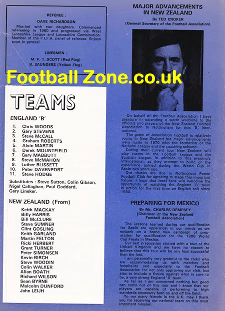 England v New Zealand 1984 – B International at Nottingham