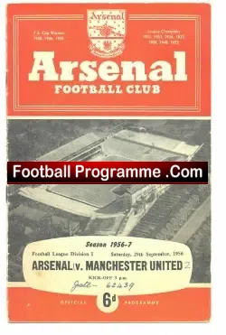 Arsenal v Manchester United 1956