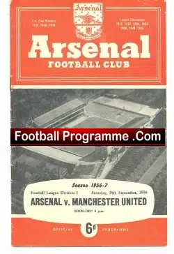 Arsenal v Manchester United 1956