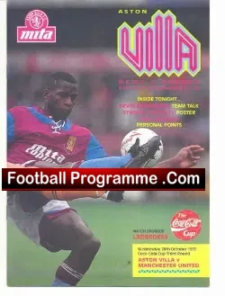 Aston Villa v Manchester United 1992 – League Cup