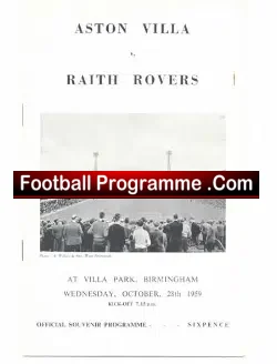 Aston Villa v Raith Rovers 1959 – Villa Park