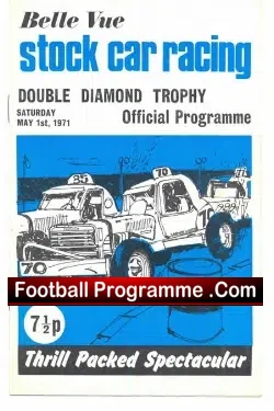 Belle Vue Stock Car Racing 1971 – Double Diamond Trophy
