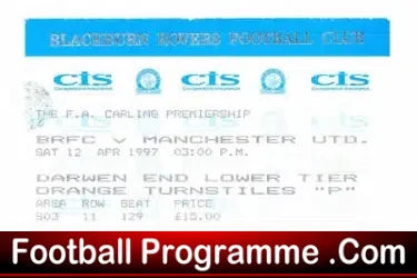 Blackburn Rovers v Manchester United 1997 – Eric Cantona Last G