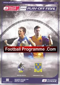 Bristol Rovers v Shrewsbury Town 2007 – Playoff Final