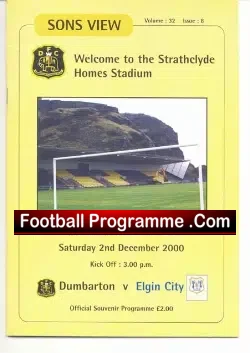 Dumbarton v Elgin City 2000 – First Match New Stadium