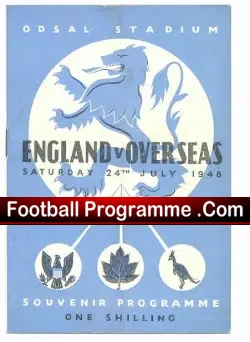 England Speedway v Overseas 1948 – at Odsal
