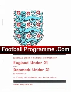 England v Denmark 1979 – U21 at Watford + Hoddle + Rix