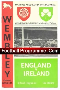 England v Northern Ireland 1965 – Plus George Best Bobby Moore