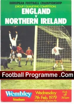 England v Northern Ireland 1979