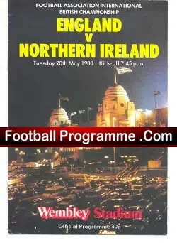 England v Northern Ireland 1980