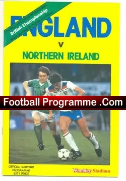 England v Northern Ireland 1984