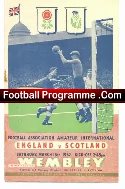 England v Scotland 1952 – Amateur International