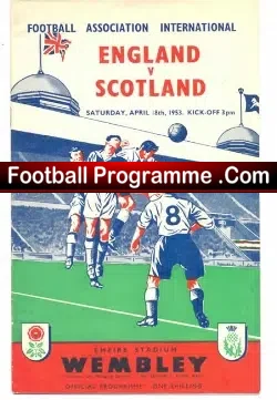 England v Scotland 1953 – Plus Articles