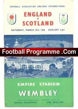 England v Scotland 1954