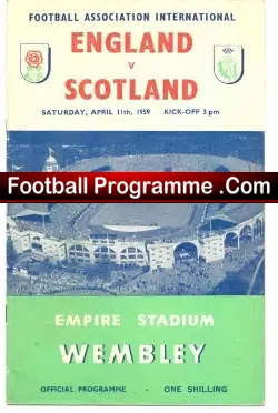 England v Scotland 1959 – Billy Wright 100th Cap
