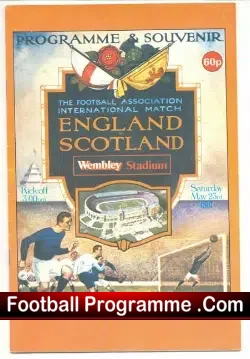 England v Scotland 1981 – Wembley