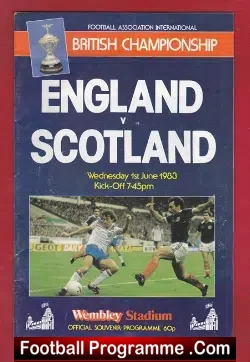 England v Scotland 1983 – Wembley