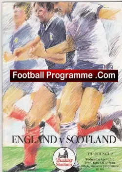 England v Scotland 1986 – Alex Ferguson Manager
