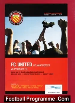 FC United Of Manchester v Padiham 2005 – FIRST EVER MATCH