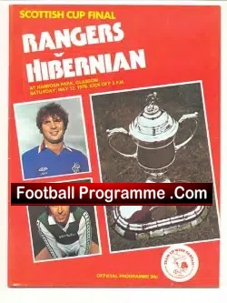 Glasgow Rangers v Hibernian Hibs 1979 – Cup Final