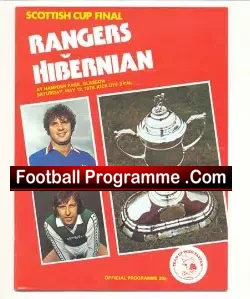 Glasgow Rangers v Hibernian Hibs 1979 – Scotland Cup Final