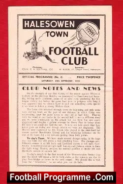 Halesowen Town v Lye Town 1949