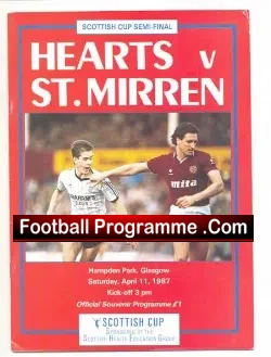 Heart Of Midlothian v St Mirren 1987 – Scottish Cup Semi Final