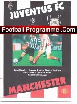 Juventus v Manchester United 1999 - Pirate Programme 2 - football programme
