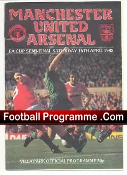 Manchester United v Arsenal 1983 – Semi Final 1st Leg