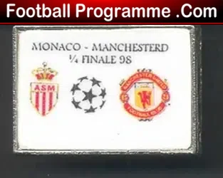 Monaco v Man Utd Football Badge