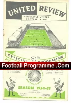 Newcastle United v Manchester City 1954