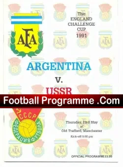 Russia v Argentina 1991 – Challenge Cup at Old Trafford